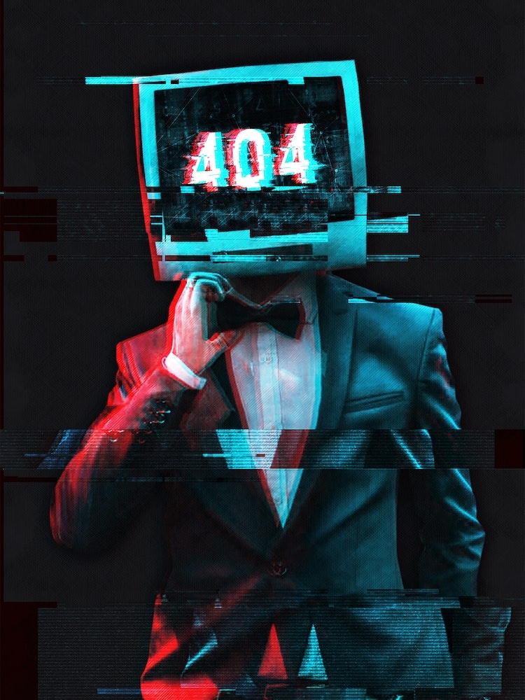 Error 404 Art Print