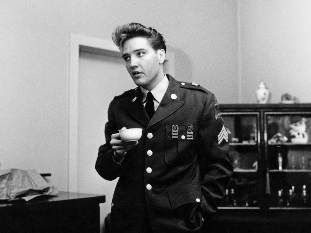 Elvis Presley Drinking Coffee 1960 Art Print