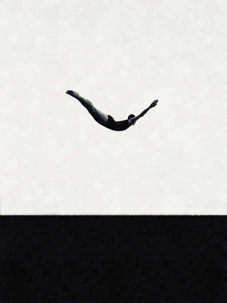 Just Dive Art Print