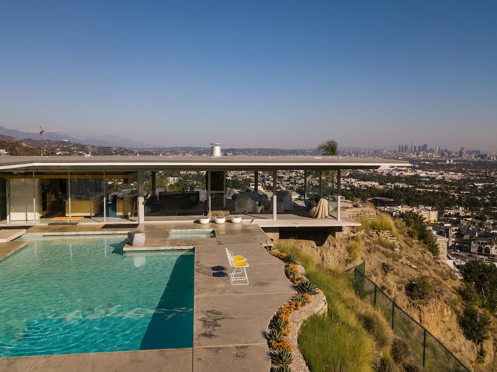 The Stahl House, Julius Shulman Art Print