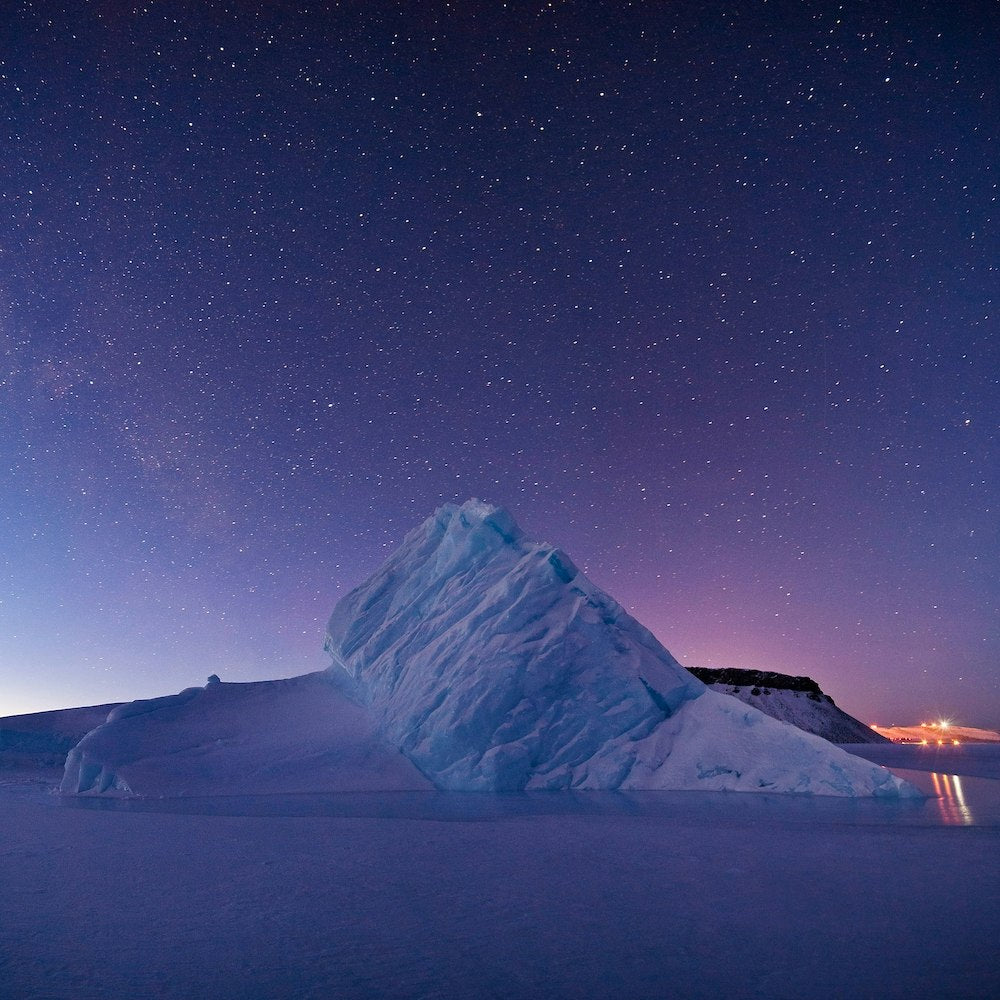 Iceberg In North Star Bay, Greenland, Nasa Art Print