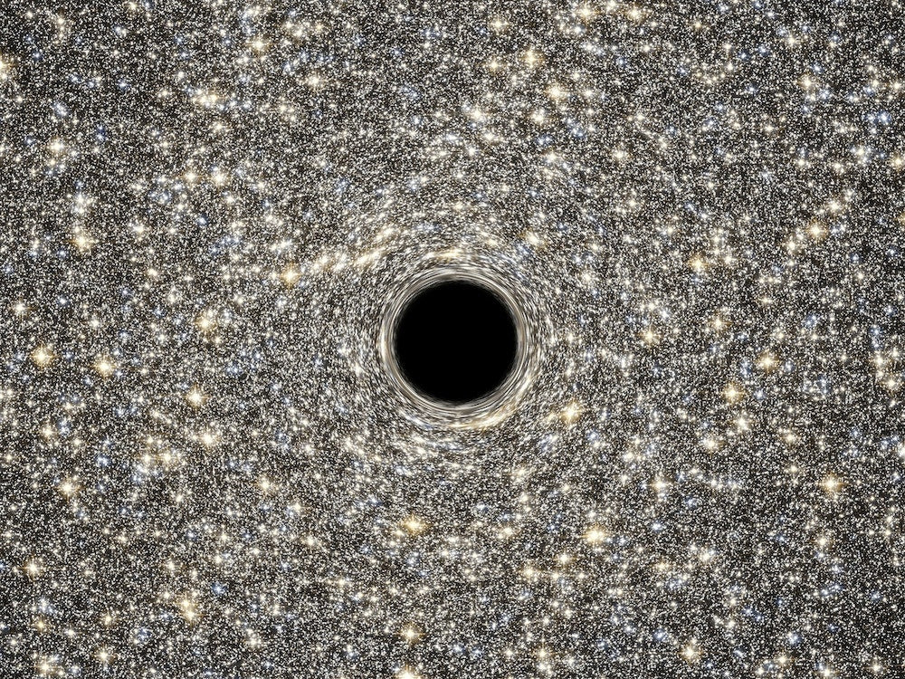 Supermassive Black Hole, Nasa Art Print