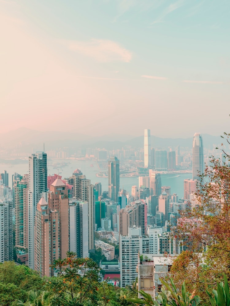 Hongkong Skyline 2 Art Print