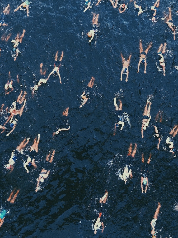 Swimming Art Print