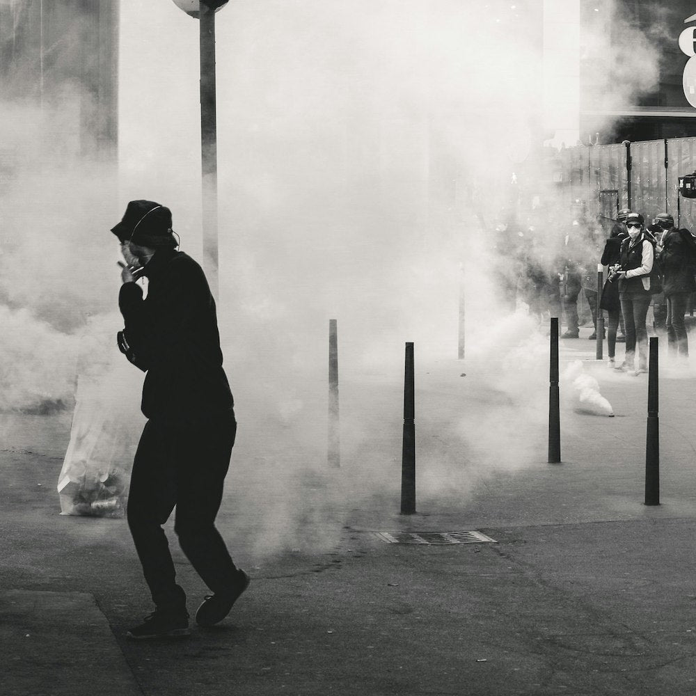 Protests In The Streets Of Lyon, France, 1950 Art Print