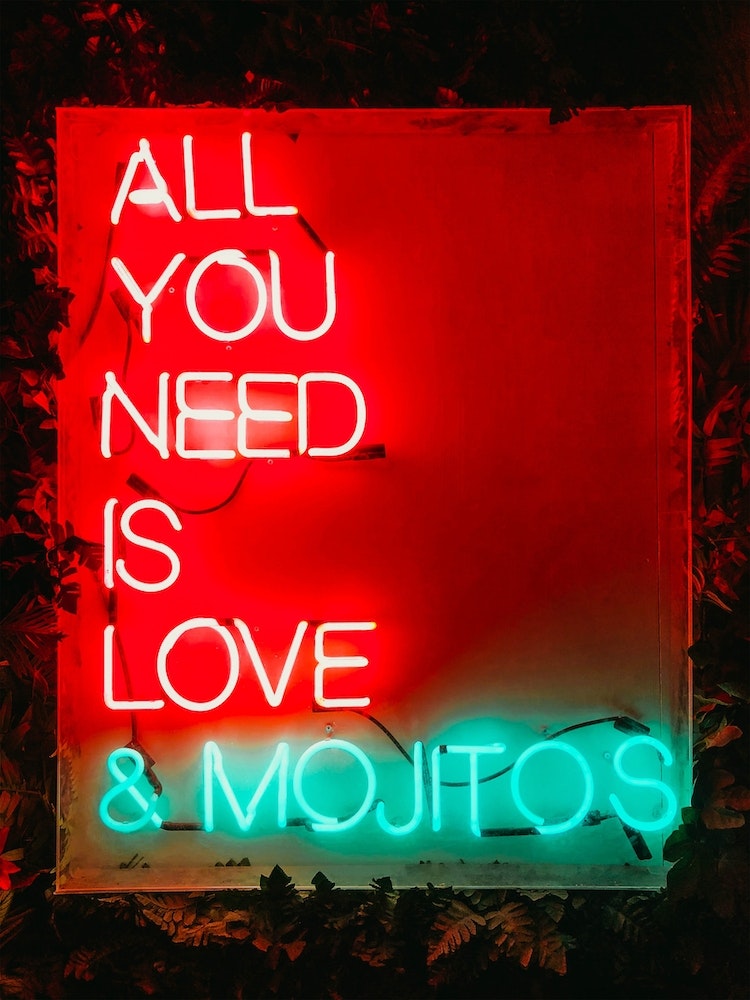 All You Need Is Love & Mojitos Art Print